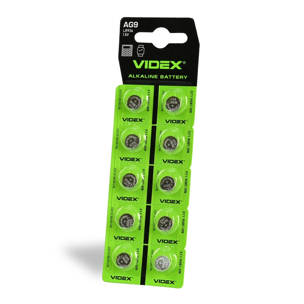 10 stk. AG9/LR936 – Alkalisk batteri