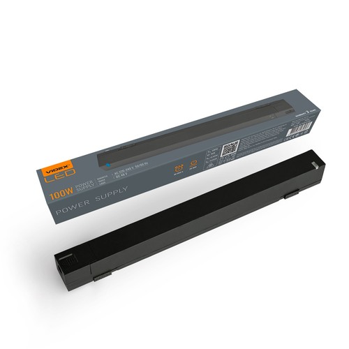100W - strømforsyning til magnetisk slankt skinnebelysningssystem, 230V, forbruk 100