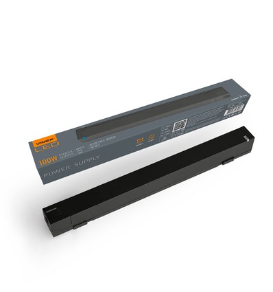 100W - strømforsyning til magnetisk slankt skinnebelysningssystem, 230V, forbruk 100