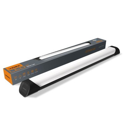 60 LED-armatur 36W - 5000K, svart, 230V, 4000 lm