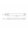 60 LED-armatur 36W - 5000K, svart, 230V, 4000 lm