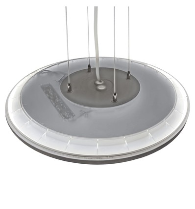 36W Nymphea Flat Duo LED taklampe - 130lm/W, IP54, Ø40cm, CCT, hvit kant, inkl. lyskilde