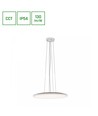 36W Nymphea Flat Duo LED taklampe - 130lm/W, IP54, Ø40cm, CCT, hvit kant, inkl. lyskilde