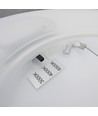 36W Nymphea Flat Duo LED taklampe - 130lm/W, IP54, Ø40cm, CCT, hvit kant, inkl. lyskilde