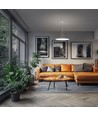 Nymphea Flat Duo 48W - CCT, 230V, 120°, IP54, Ø500x26mm, hvit, rund.