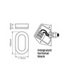 Oval Sensor Vegglampe m/PIR – 11W, IP65, IK07, 5000K, Hvit