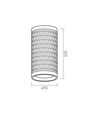 Talen takspot GU10 - hvit, 230V, maks 30W