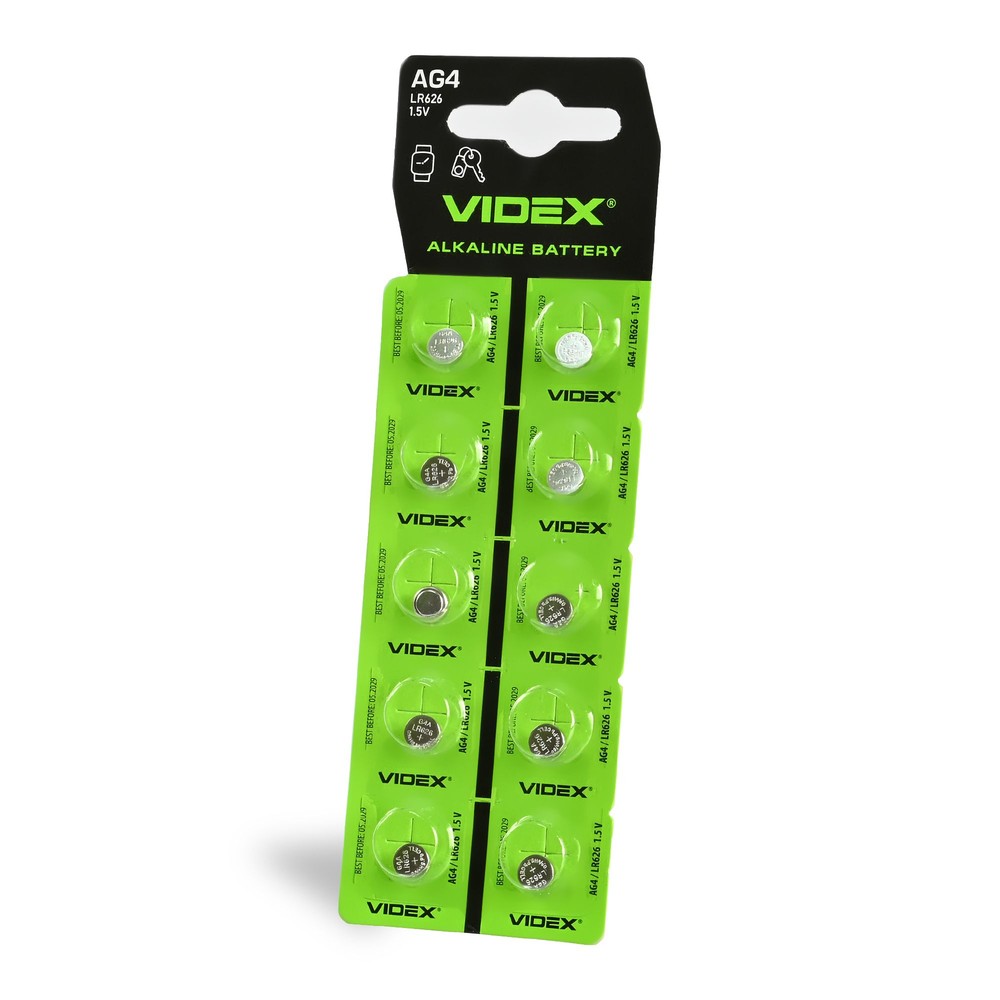 10 stk AG4/LR626 – Alkaline batteri, 10 stk