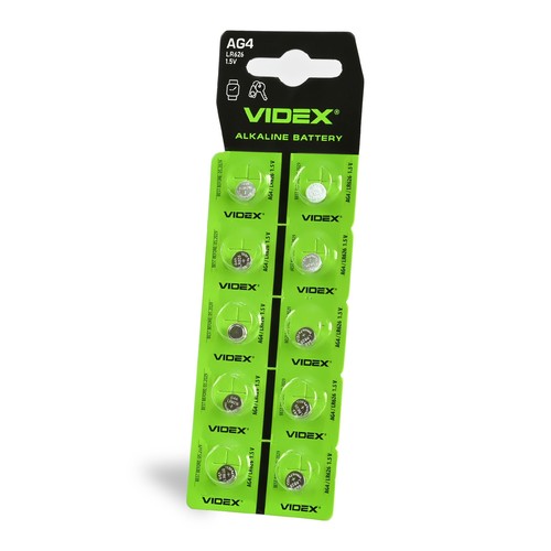 10 stk AG4/LR626 - Alkaline batteri, 10 stk