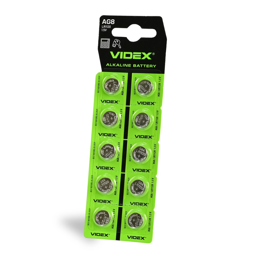10 stk. AG8/LR1120 – Alkalisk batteri