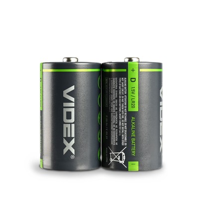 2 stk LR20/D - Alkaline batteri