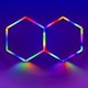 37W Hexagon RGBIC 2 felter komplett sett - Inkl. bluetooth-kontroller og strømforsyning