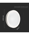LED designer taklampe - 30W/60W/30W, fjernkontroll, CCT justerbar, dimbar.