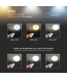 LED designer taklampe - 30W/60W/30W, fjernkontroll, CCT justerbar, dimbar.