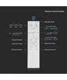 LED designer taklampe - 30W/60W/30W, fjernkontroll, CCT justerbar, dimbar.