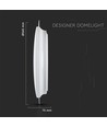 60W LED Designer taklampe med stjernehimmel - 6000lm, dimbar, CCT, inkl. fjernkontroll, Ø56,5cm