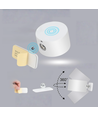 4,5W Oppladbar vegglampe CCT - IP20, rund, hvit, 360° roterbar, inkl. lyskilde og fjernkontroll