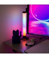 2 stk. ambient gamer bordlamper - RGB løpelys, 360° effekt, 33 cm