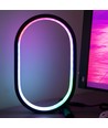 Ellipseformet RGBIC-lampe - 25x15 cm, 10W, fjernkontroll, USB