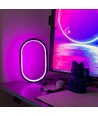 Ellipseformet RGBIC-lampe - 25x15 cm, 10W, fjernkontroll, USB