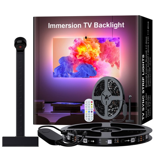 3m TV LED-stripe med kamera - passer til 32-50" TV, 10W, 30 LED/m