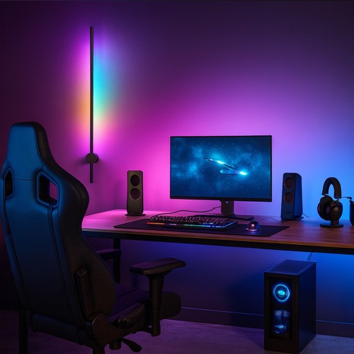 60cm RGBIC vegglampe - Bluetooth, justerbar