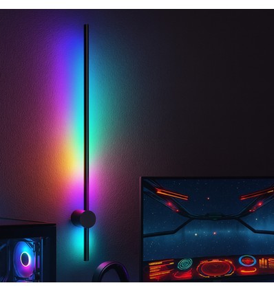 80cm RGBIC justerbar vegglampe - Bluetooth