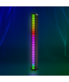 RGBIC musikk-synkroniserings skrivebordslampe - 18cm, innebygd batteri, Bluetooth