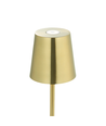 Oppladbar LED mini bordlampe - Gull, touch dimbar, IP54