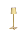 Oppladbar LED mini bordlampe - Gull, touch dimbar, IP54