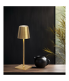 Oppladbar LED mini bordlampe - Gull, touch dimbar, IP54
