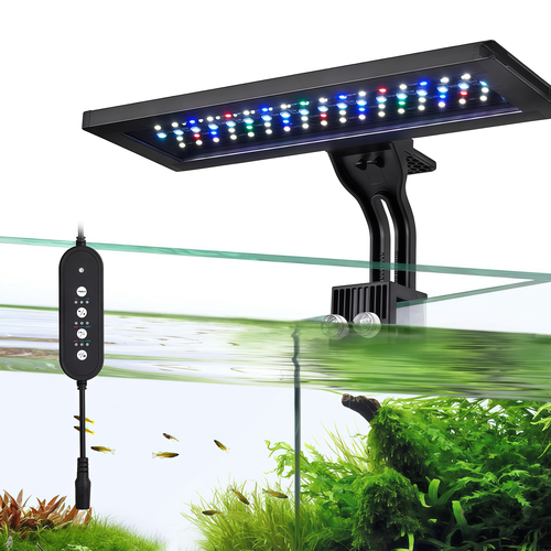 30 cm akvarielampe - 18W LED, RGBW, timer