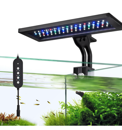 30 cm akvarielampe - 18W LED, RGBW, timer