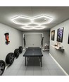 168W RA95 Hexagon LED 5 felter komplett sett - Inkl. strømtilkobling