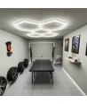 Hexagon LED 5 felt komplett sett - RA95, 168W. inkludert strømtilkobling