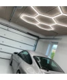 Hexagon LED 5 felt komplett sett - RA95, 168W. inkludert strømtilkobling