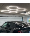 Hexagon LED 5 felt komplett sett - RA95, 168W. inkludert strømtilkobling