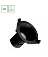7W CCT innfellingsspot - 3 lysfarger, Ø9cm, Hull: Ø7,5 cm