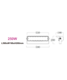 250W Stadion lyskaster - 170lm/W, Philips driver, 1-10V dimbar, IP66