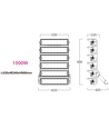 1500W Stadion lyskaster - 170lm/W, Philips driver, 1-10V dimbar, IP66