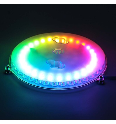 17cm / 18W RGBIC+CCT LED-innsats med linser - Erstatter G24, sirkelrør og kompaktrør