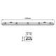 LED-POL 50W LED armatur - 150 cm, 160lm/W, gjennomgangskobling, IP66, IK10, 230V