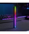 RGBIC musikk-synkroniserings skrivebordslampe - 18cm, innebygd batteri, Bluetooth