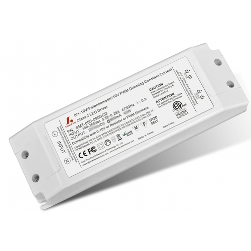 40W 1-10V dimbar driver til LED-panel - Med 1-10V signalgrensesnitt, 30-50V, 800mA