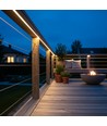 5m 9W/m vanntett slim COB strip - 230V, IP67, 296 LED/m, selvklebende, opptil 50m