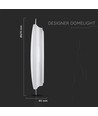 72W Designer Dome taklampe med stjernehimmel - Ø67cm, fjernkontroll, dimbar, CCT, nattmodus