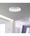 60W Designer LED taklampe med fjernkontroll - Ø49,5cm, dimbar, 4000K, hvitt deksel
