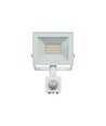 20W lyskaster med sensor - IP44, hvit, arbeidslampe, PIR-sensor