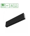Grid S armatur 12W - overflatemontert, CCT, 230V, 40°, IP20, 222x26x60mm, svart, Spectrum
