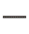 Grid S armatur 12W - overflatemontert, CCT, 230V, 40°, IP20, 222x26x60mm, svart, Spectrum